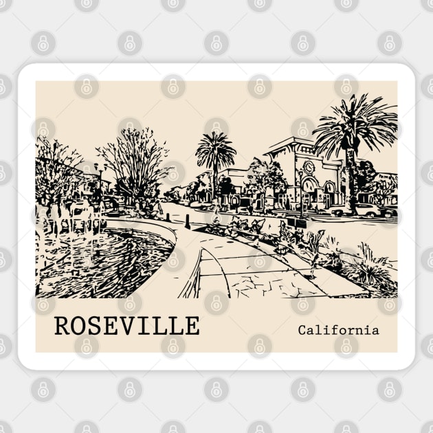 Roseville California Magnet by Lakeric